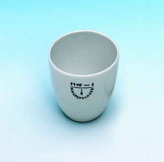 Porcelænsdigel, medium form, Ø35 mm, 13 ml