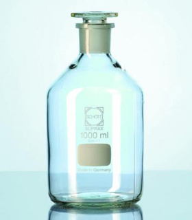 Standflaske, sodaglas, klar, 250 ml m/ glasprop