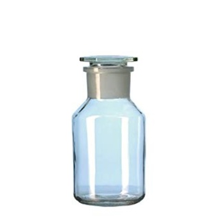 Standflaske, soda, NS45 glasprop, klar, 500 ml
