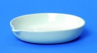 LLG porcelæn afdampningskål, lav, Ø50x10 mm, 10 ml