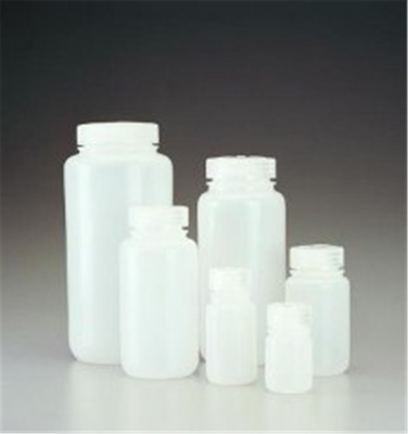 PE-HD flaske med vid hals, m/låg, PP, 500 ml