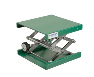 Niveaubord, grønt, 100 x 100 mm, højde: 55-120 mm
