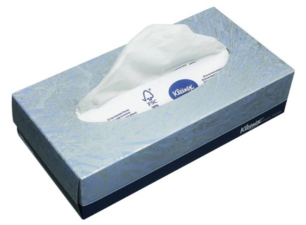 Servietter, 2-lags, Kleenex kosmetik, 20 x 21 cm