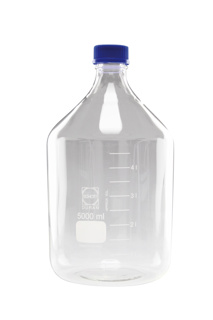 BlueCap-flaske, DURAN, med blåt låg, 5000 ml