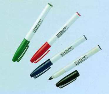 Lab Marker pen, sort, 1.0 mm point