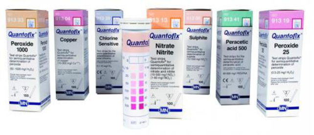 Quantofix, nitrat/nitrit, 0 - 500 mg/l NO3, 0 - 80 mg/L NO2