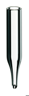 Mikroindsats til vials, LLG, N 9/10/11 bred, Ø6 mm, konisk 12 mm, 0,1 mL