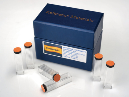 Absorbans/Transmission-standard (EP), Reagecon, Kaliumdikromat, 60+600 mg/L, m. blank