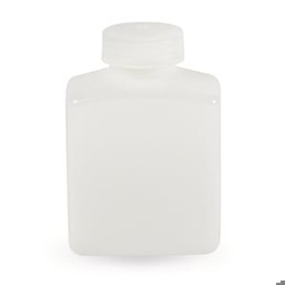 Flaske med vid hals, LLG, firkantet, HDPE, 125 ml, 12 stk