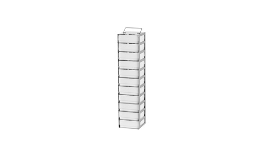 Comfort rack kummefryser, TENAK, 50 mm bokse, h:719 x  b:140 x d:140 mm, 13 bokse