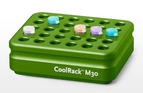 CoolRack M30 til 30 x 1,5/2 ml mikrorør, grøn