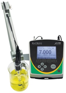 pH-måler, Eutech pH 2700 m. elektrode og tilbehør