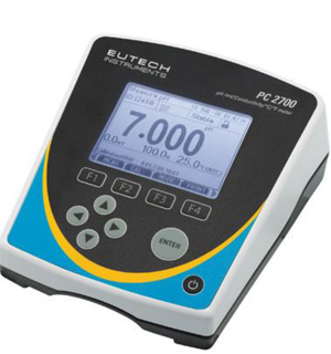 Multiparametermåler, Eutech PC 2700, med sensorer og elektrodeholder