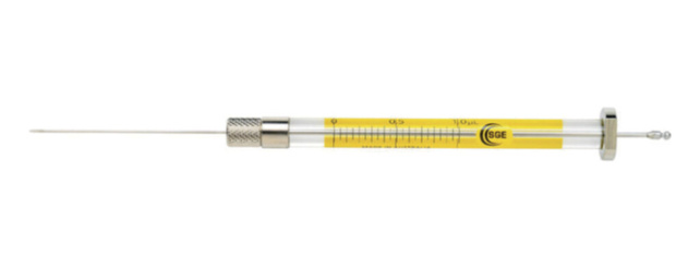 GC sprøjte, gauge 23 (0,63 mm), fast nål, 10 µl