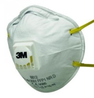 Støvmaske, 3M 8812, FFP1 NR D, cool-flow ventil