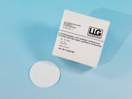 Rundfilter, LLG, kvalitativt, medium, Ø185 mm, 8-12 µm, 100 stk
