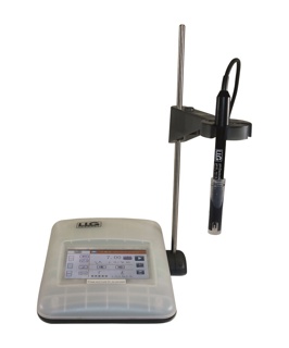 pH-måler, LLG pH meter 7, m. elektrode og tilbehør