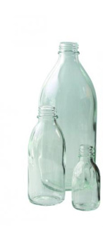 Medicinflaske, klar, uden låg, Ø61,5 mm, 250 ml