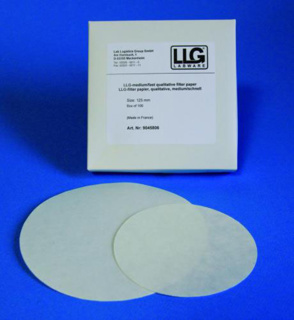 Rundfilter, LLG, kvalitativt, medium-hurtigt, Ø185 mm, 5-13 µm, 100 stk