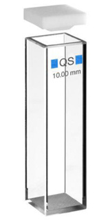 Fluorescens makrokuvette, kvarts, 12,5x12,5x45 mm