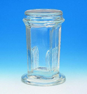 Farveskål, glas, Coplin, Ø45x105 mm