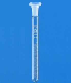 Reagensglas m/inddeling og propp, Ø17x200 mm, 20ml