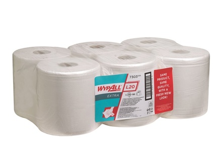 Wypall L20 Extra, hvide, 18,5x42,5 cm, rulle á 300