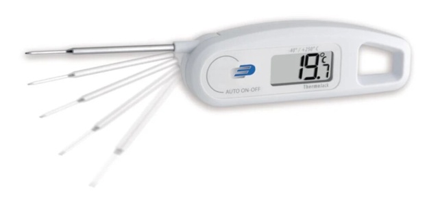 Digitalt lommetermometer, føler Ø3,5 x 70 mm. -40 til 250°C