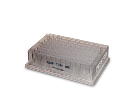 Mikrofilterplade, Whatman Unifilter, 96 brønde, 800 µL, CA filter, 0,45 µm, 25 stk