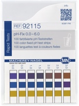 pH-indikatorpapir, Macherey-Nagel pH-Fix, strips, pH 0 - 6, 100 stk