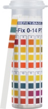 pH-indikatorpapir, Macherey-Nagel pH-Fix, strips, pH 0 - 14, PlopTop, 100 stk