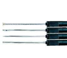 Luftføler Pt100, Ø3x105 mm, kabel 1 meter