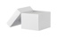 Kryoboks, TENAK, 133 x 133 x 100 mm, PP belagt karton, uden rum, hvid