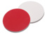 LLG septa, PTFE(rød)/silikone(hvid), N 8