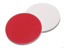 LLG septa, silikone(hvid)/PTFE(rød), N 9