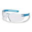 Sikkerhedsbrille, uvex x-fit 9199, klare glas, blåt stel