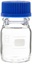BlueCap-flaske, DURAN, m/blåt låg, 50 ml. 10/pk