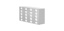 Standard rack skabsfryser, TENAK, 50 mm bokse, h:223 x b:139 x d:683 mm, 4 x 5 bokse