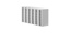Standard rack skabsfryser, TENAK, 25 mm MTP, h:271 x b:135 x d:540 mm, 10 x 6 hylder