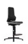 Neon-stol, kunstlæder, trin/fødder/grå, 630-910 mm