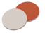 Septa, LLG, til N 13 skruelåg, gummi(rød)/PTFE(beige) 45 A