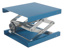 Niveaubord, aluminium anodiseret, blå, 400 x 400mm