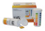 pH-indikatorpapir, LLG Premium, strips, pH 0 - 14, PlopTop, 100 stk