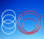O-ring i silikone til DN 60, FEP coated, Ø75 mm
