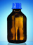 Brun flaske med skruelåg, GL32, firkantet, 250 ml