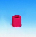 [1175774] Skruelåg med hul Ø20 mm, PBT, rødt, GL32