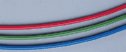 Rød PTFE-slange 1/16"ID x 1/8"OD, 3,6m / pk