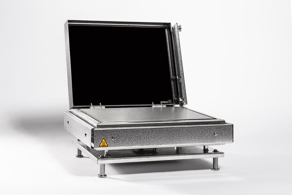 [2650154] Varmeplade PZ28-3TD med låg, 280 x 200 mm, 600°C ±2°C