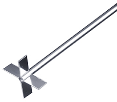 Dobbelt bladomrører, 50 x 12 mm, aksel 400 x Ø8 mm