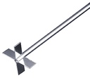 Dobbelt bladomrører, 50 x 12 mm, aksel 400 x Ø8 mm